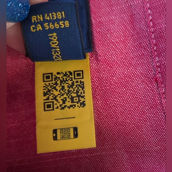 RALPH LAUREN Mens Big & Tall Button Down Oxford Shirt Size 5XB Heather Pink - Picture 6 of 12